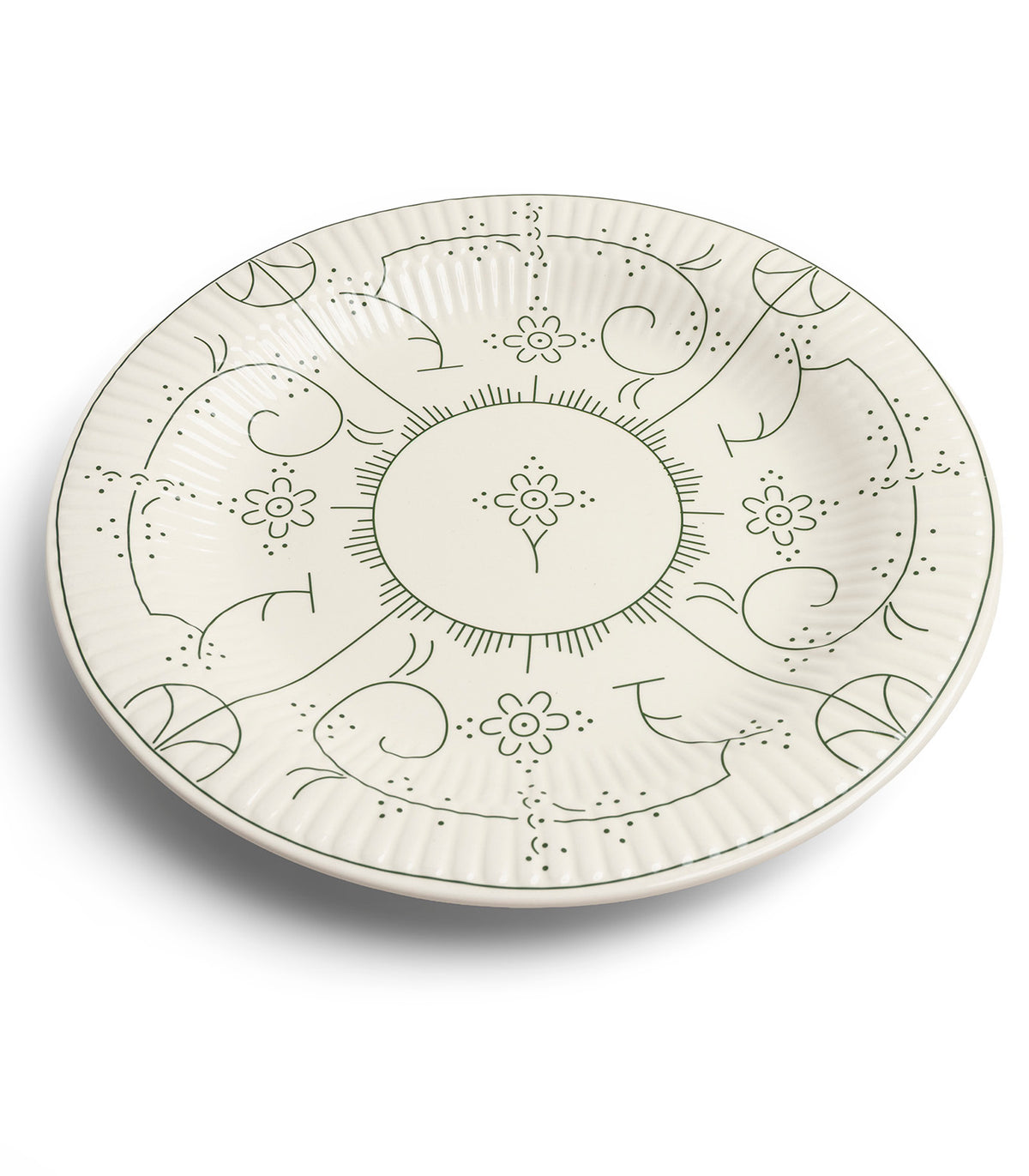 ASSIETTE PLATE 21CM-ROYAL BOCH COPENHAGUE VIBRANT GREEN