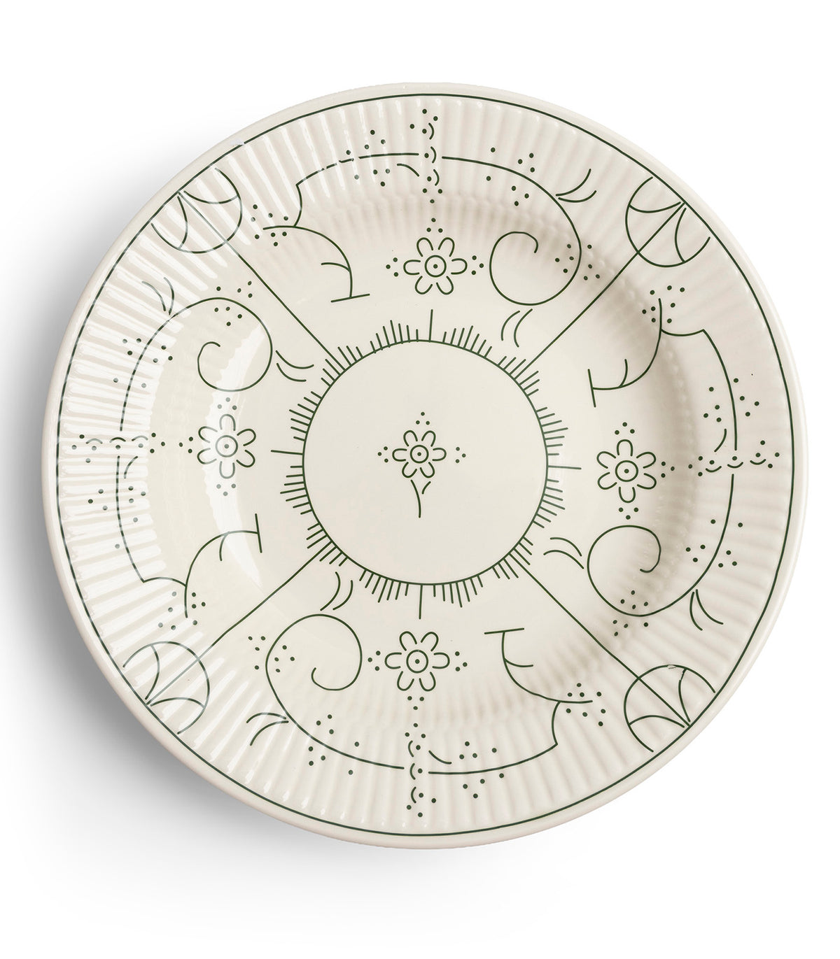 ASSIETTE CREUSE 24.5CM -ROYAL BOCH COPENHAGUE VIBRANT GREEN
