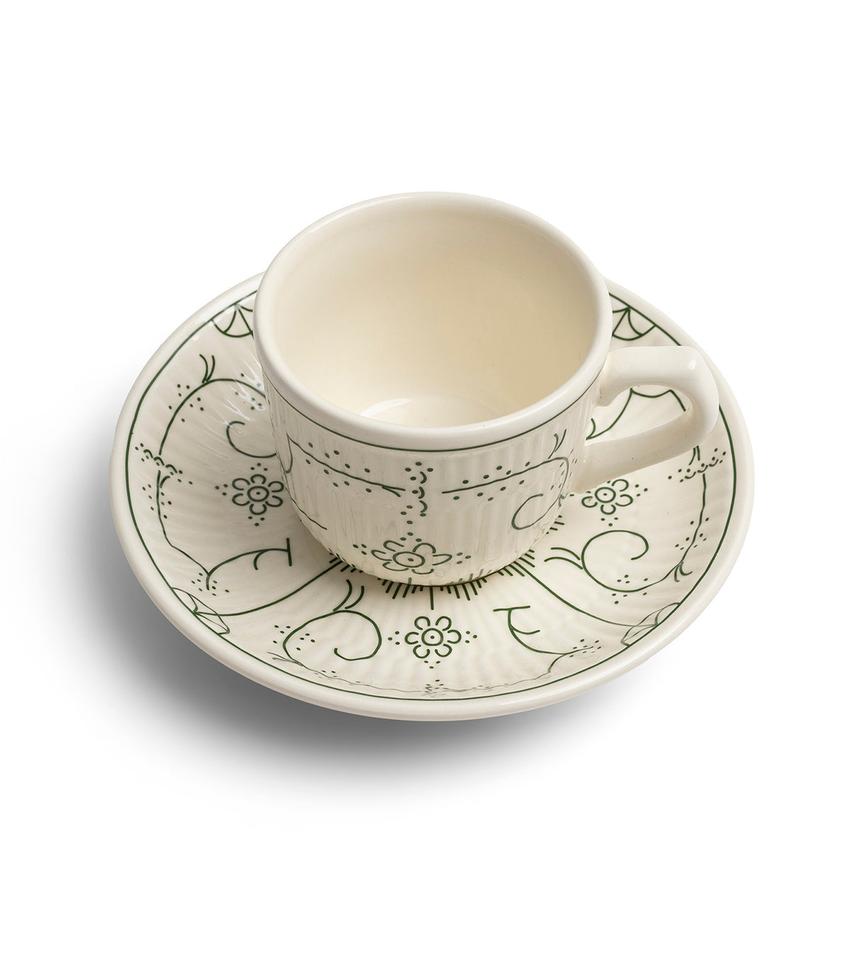TASSE ET SOUCOUPE 0,2L-ROYAL BOCH COPENHAGUE VIBRANT GREEN