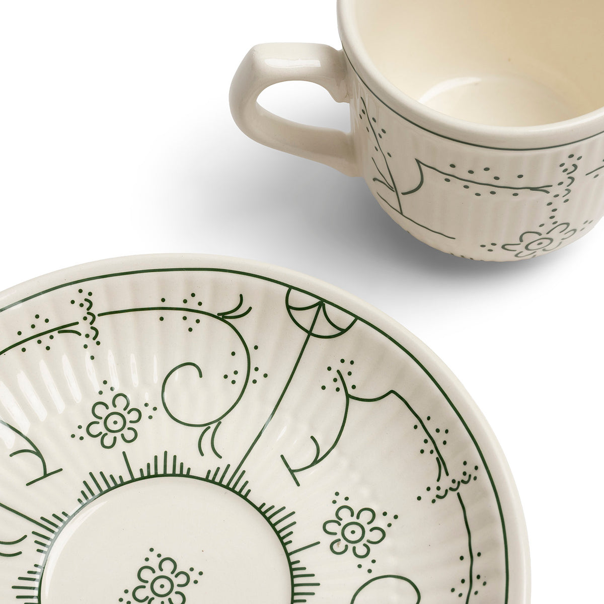 TASSE ET SOUCOUPE 0,2L-ROYAL BOCH COPENHAGUE VIBRANT GREEN