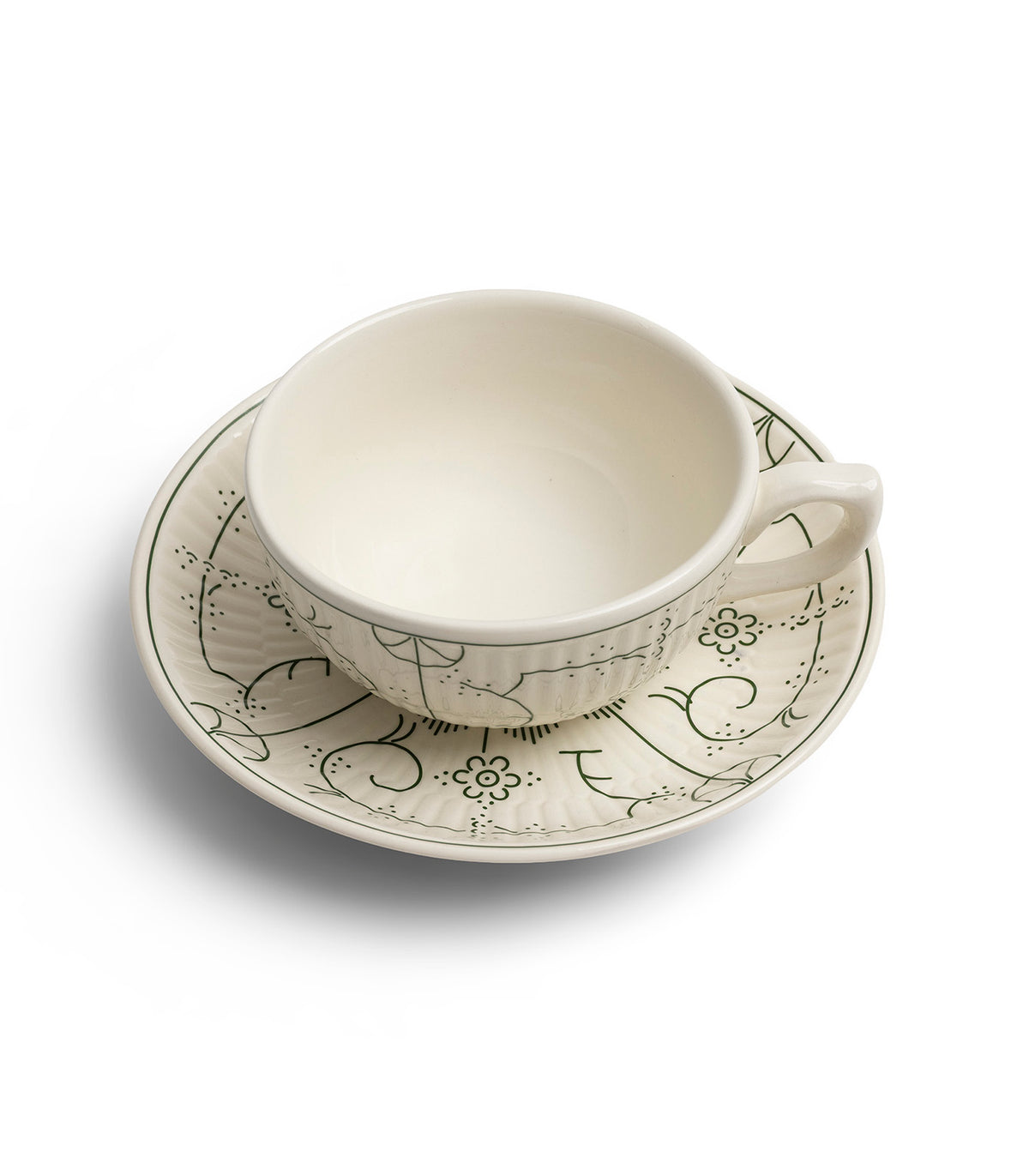 TASSE ET SOUCOUPE 0,25L-ROYAL BOCH COPENHAGUE VIBRANT GREEN