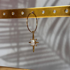 Mix and Match – Boucles d'oreilles simples avec pendentif: Lune-changement