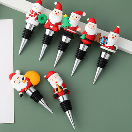 Bouchon de bouteille de Noël - Père Noël drôle - 7 modèles: Model 3