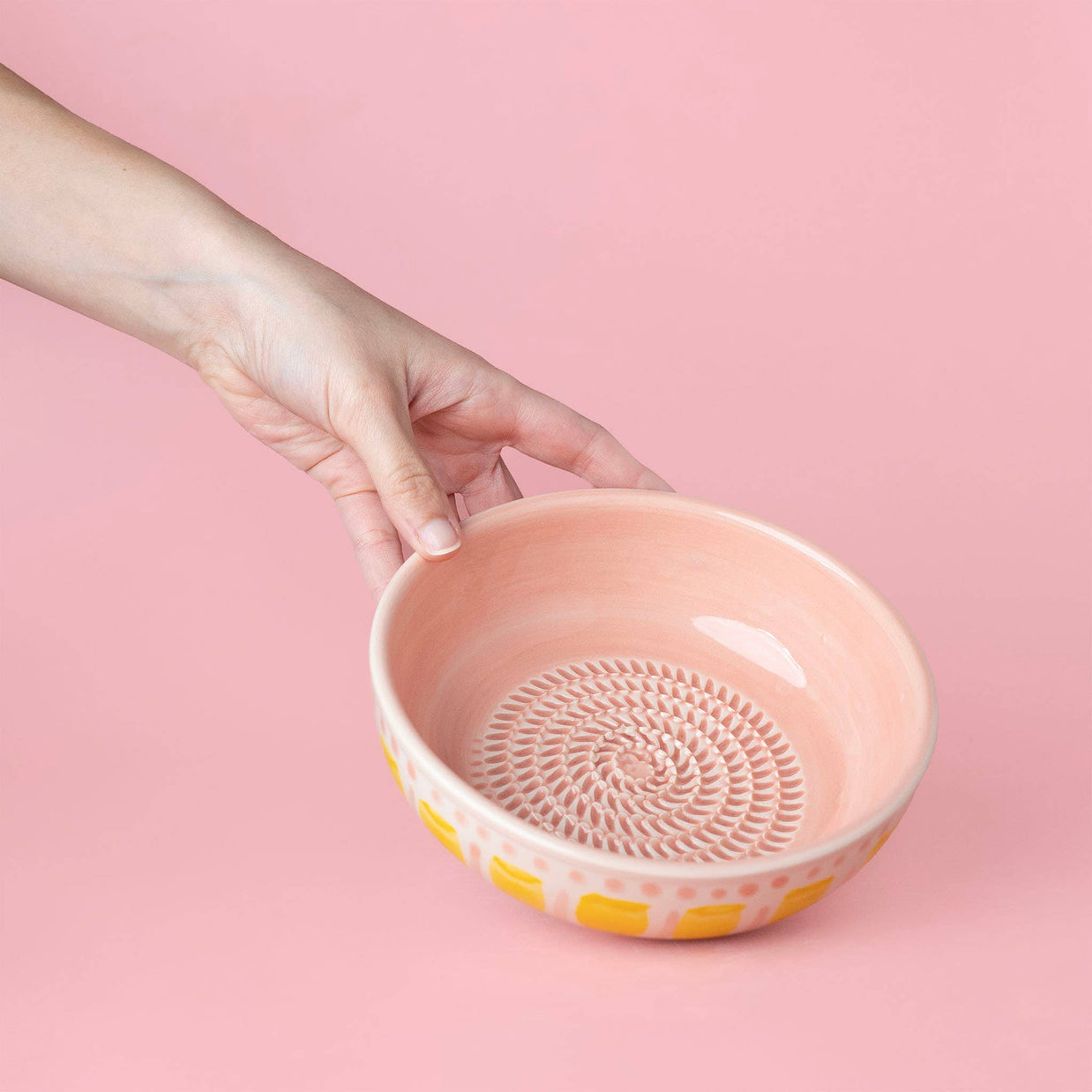 Bol râpe-ail en poterie vintage – moyen - Valentina: AVEC EMBALLAGE