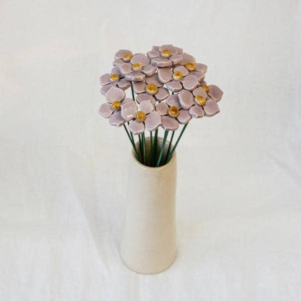 Hortensia en céramique diamètre env. 3 cm | tige 20 cm: Rose