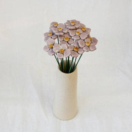 Hortensia en céramique diamètre env. 3 cm | tige 20 cm: Rose
