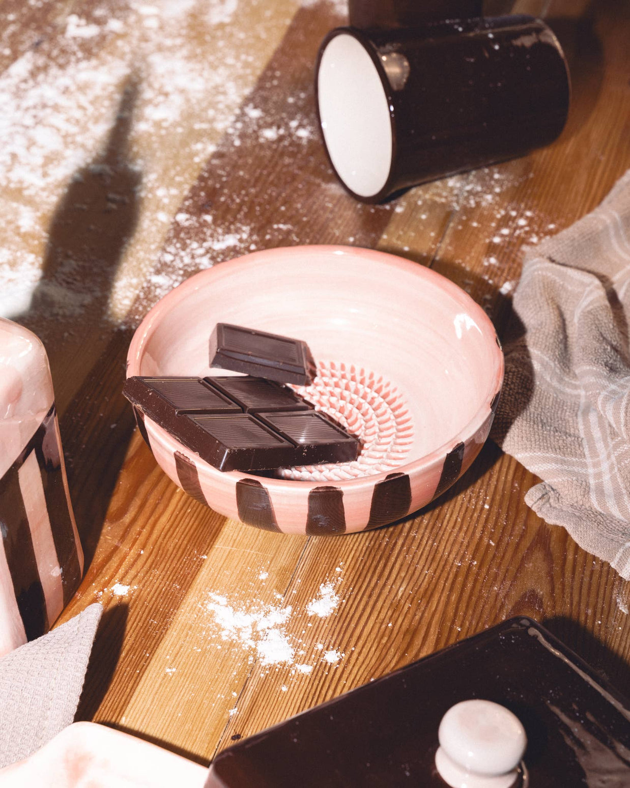 Râpe à ail - Céramique - Grand chocolat
