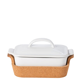 Gift Soupière Rectangulaire avec Base en Liège ensemble, Casafina by COSTA NOVA