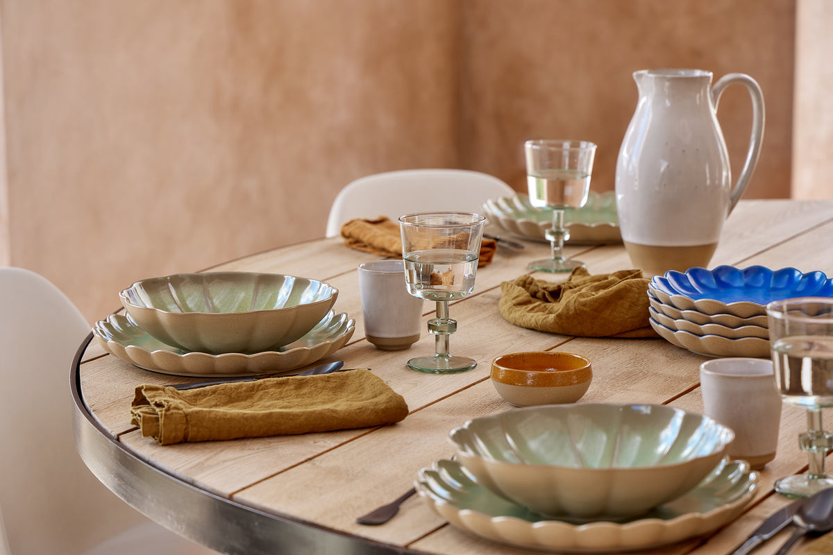 ASSIETTE PLATE 28CM - Eucalyptus - MARRAKESH