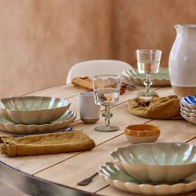 ASSIETTE PLATE 28CM - Eucalyptus - MARRAKESH