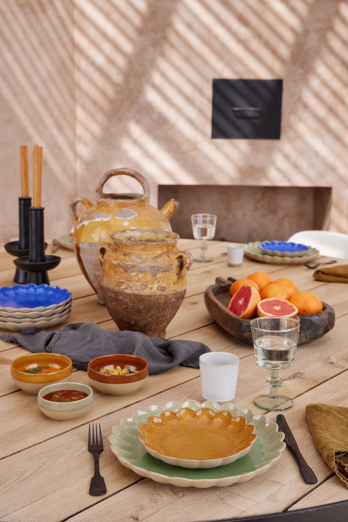 ASSIETTE CREUSE 23CM - MARRAKESH SABLE BLANC - COSTA NOVA (Copie)