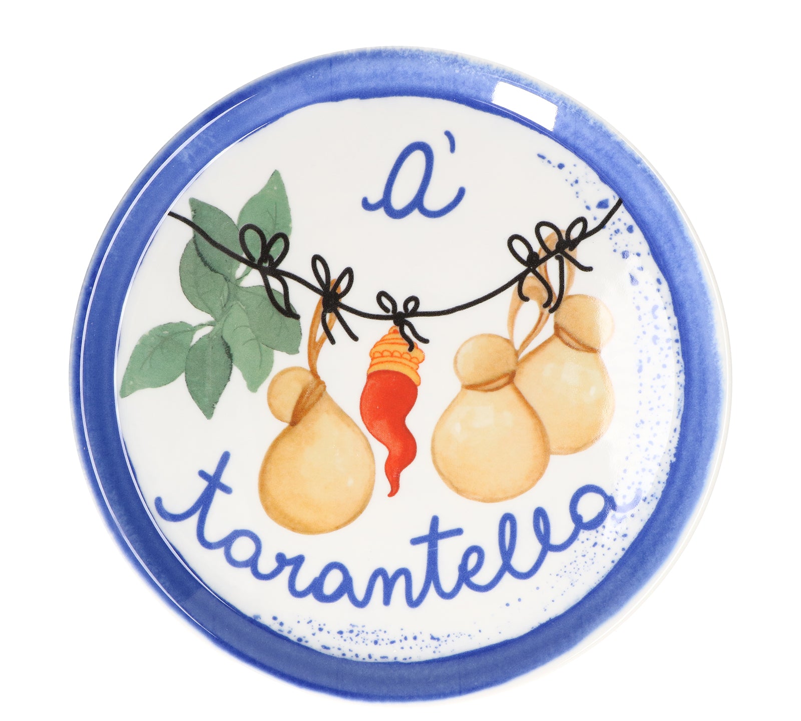 Assiette à PIZZA, A TARANTELLA Bleue