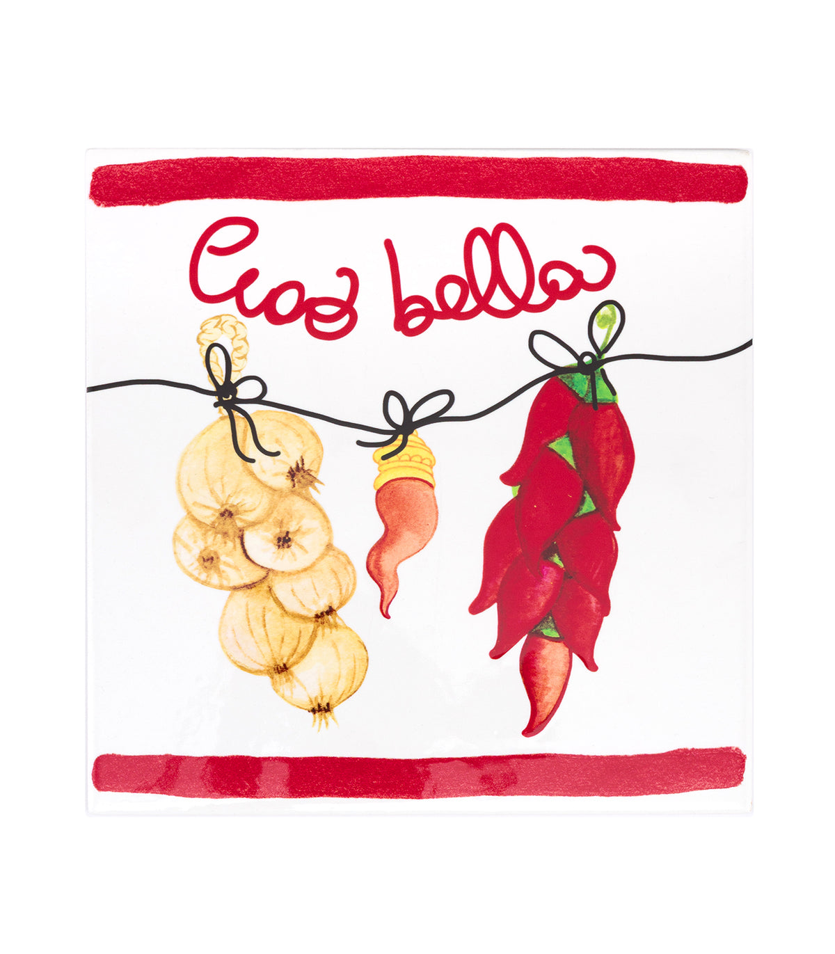 SOUS PLAT CARRÉ CIAO BELLA 20CM