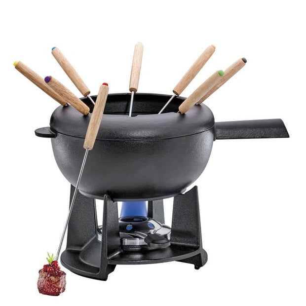 Service à Fondue 20 cm Noir Mat Saas-Fee