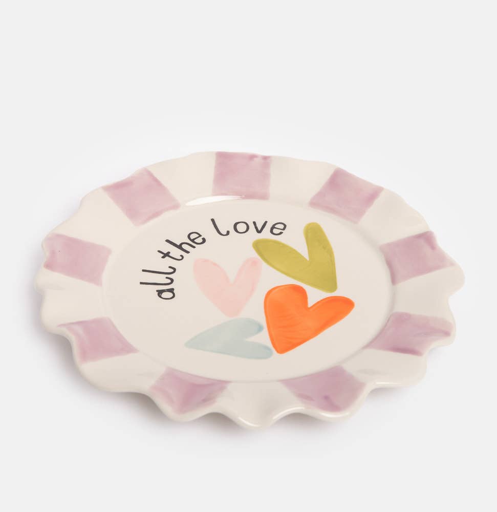 Assiette Multi-Cœurs Tout l'Amour