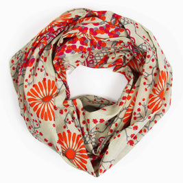Foulard Coton Bio Ryoko Orange