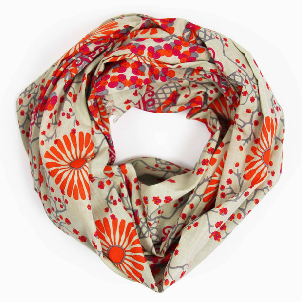 Foulard Coton Bio Ryoko Orange