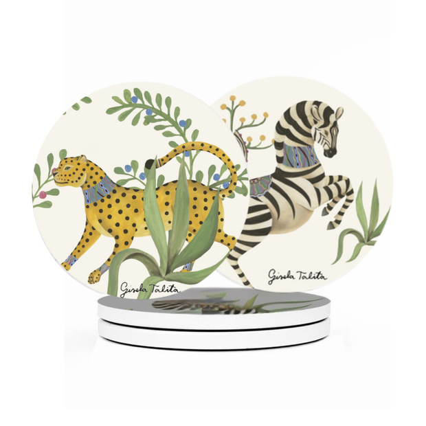 4 Dessous de verre x Gisela Talita en céramique