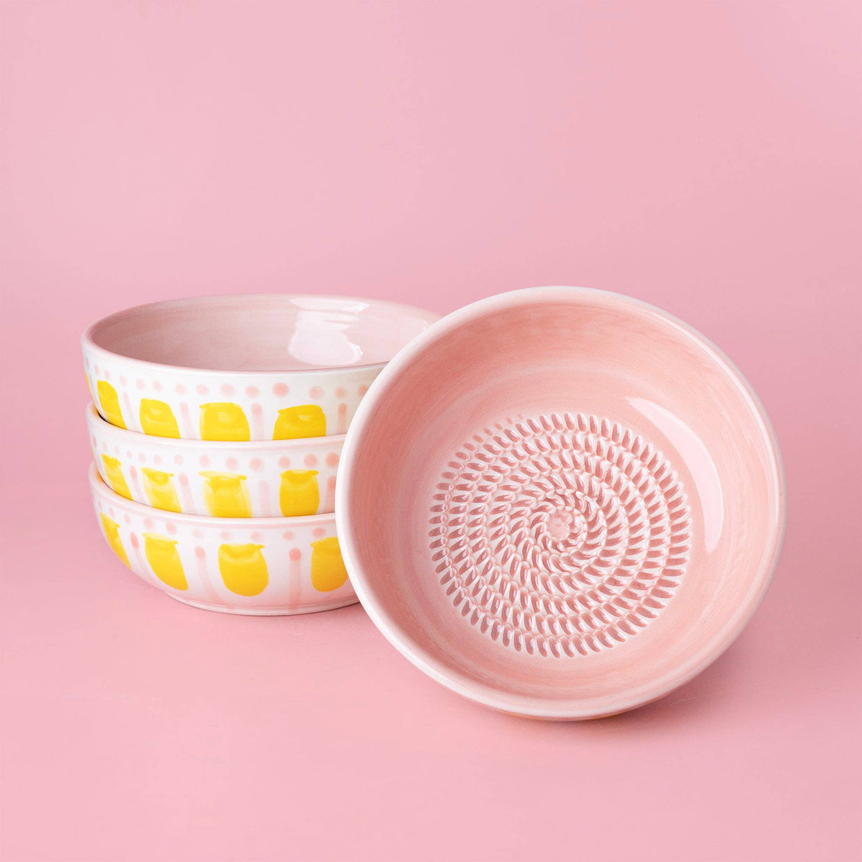 Bol râpe-ail en poterie vintage – moyen - Valentina: AVEC EMBALLAGE