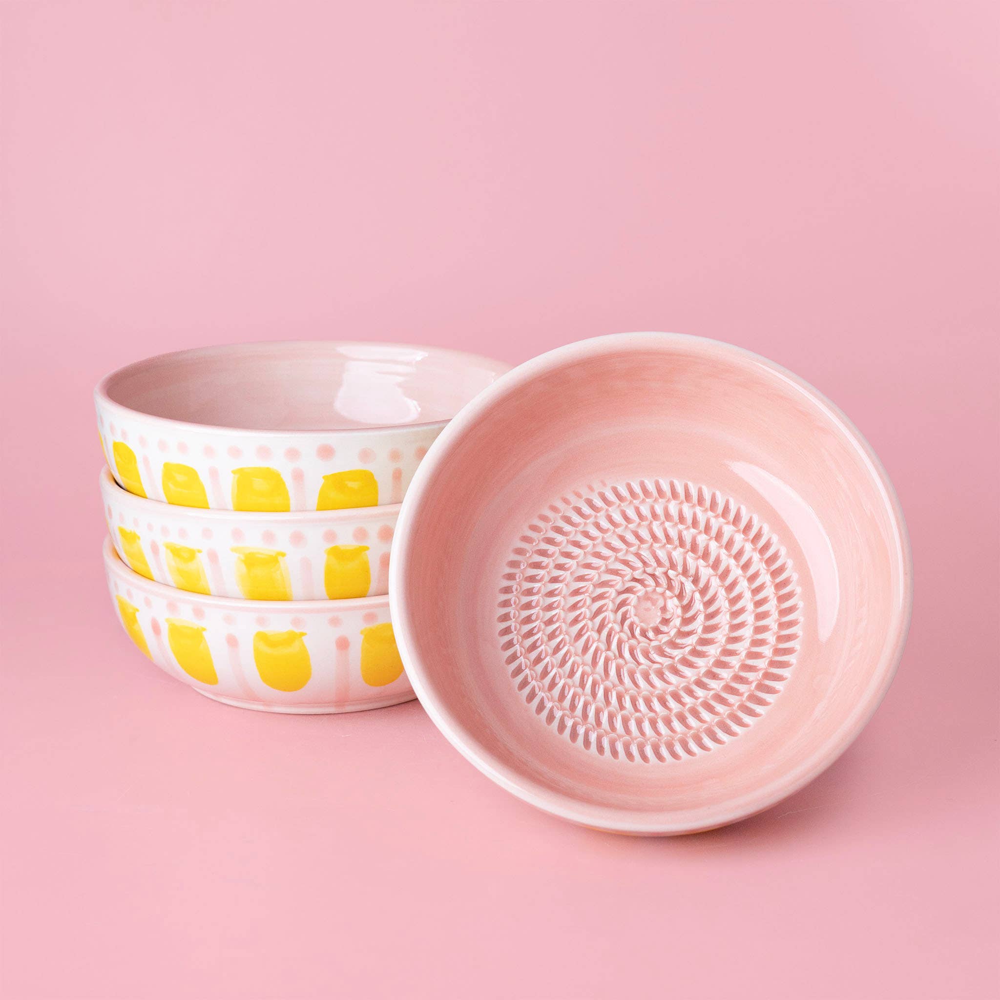 Bol râpe-ail en poterie vintage – moyen - Valentina: AVEC EMBALLAGE