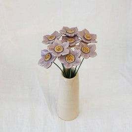 Pétunia en céramique, diamètre env. 4-4,5 cm, tige 20 cm: Rouge