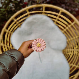 Gerbera en céramique diamètre env. 5 cm | tige 39 cm: Blanc
