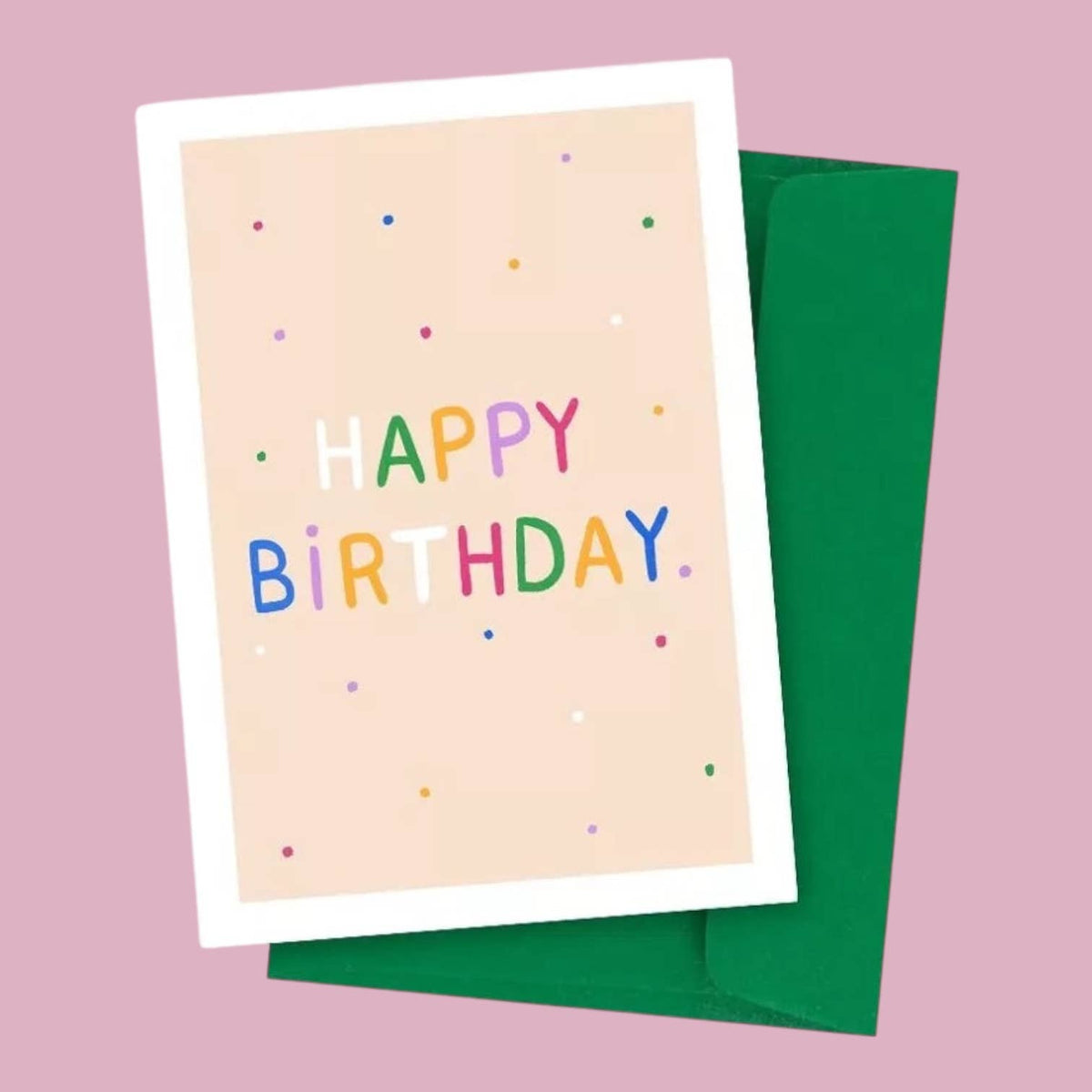 Carte postale Happy birthday: Lot de 10 cartes avec enveloppes