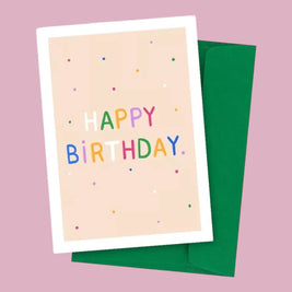 Carte postale Happy birthday: Lot de 10 cartes avec enveloppes