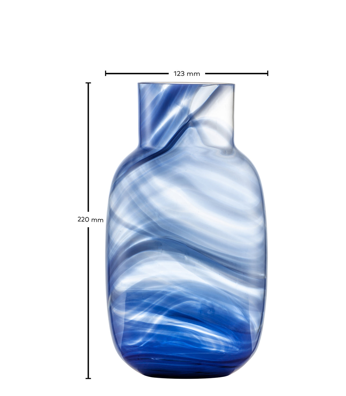 VASE verre bleu 22cm - Zwiesel