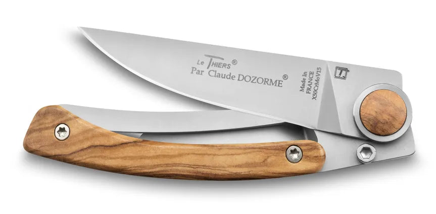 Couteau de poche Liner Thiers manche bois d'olivier