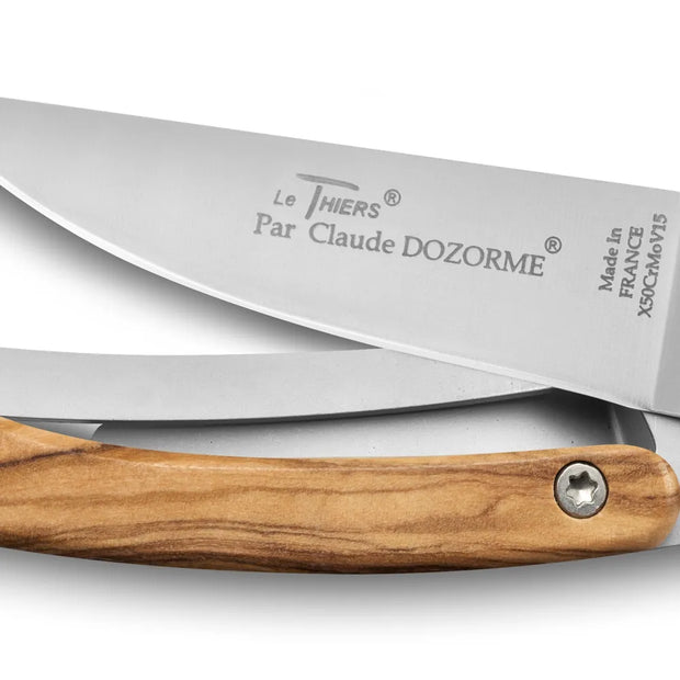 Couteau de poche Liner Thiers manche bois d'olivier
