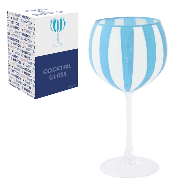 COFFRET 1 VERRE A GIN DECORE A LA MAIN - TWIST & MATCH - TO THE SEA