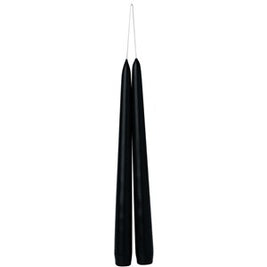 Bougie Conique 24 cm Conique set de 2 pces Noir, Ihr