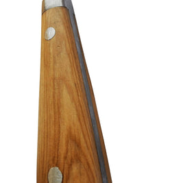 Lancette à huîtres avec manche en bois d'olivier résistante