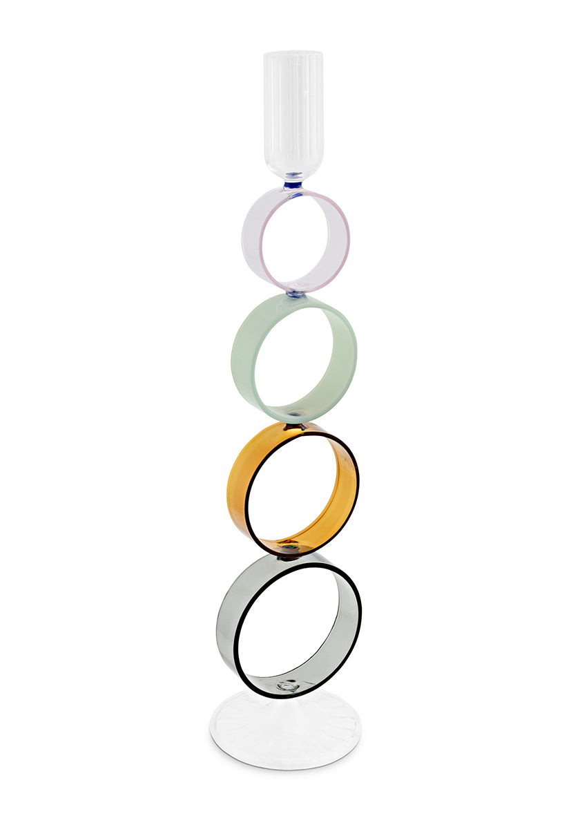 Bougeoir cercles RITUALI 34,5cm