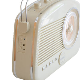Radio Brighton classique style vintage FM/MW/LW avec Bluetooth: Gris
