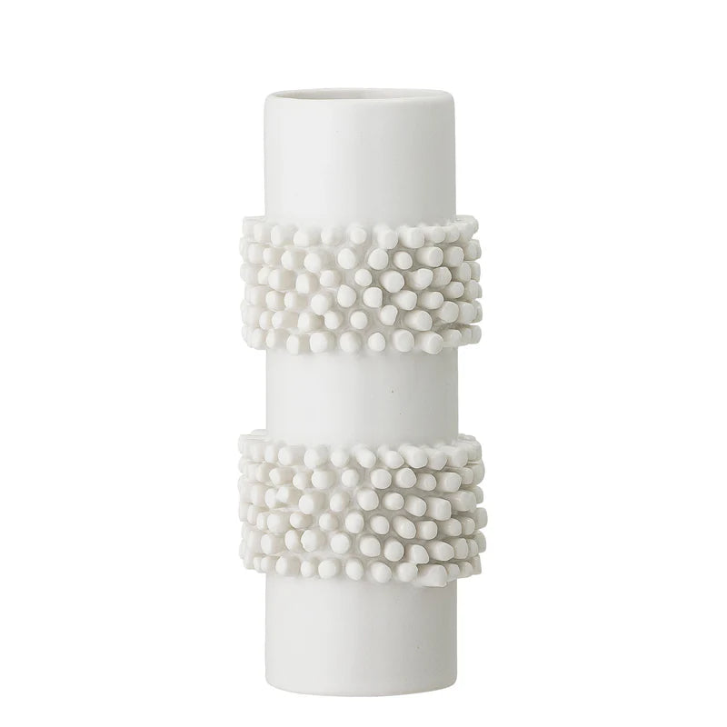 Barrit Vase, Blanc, Grès