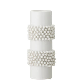 Barrit Vase, Blanc, Grès