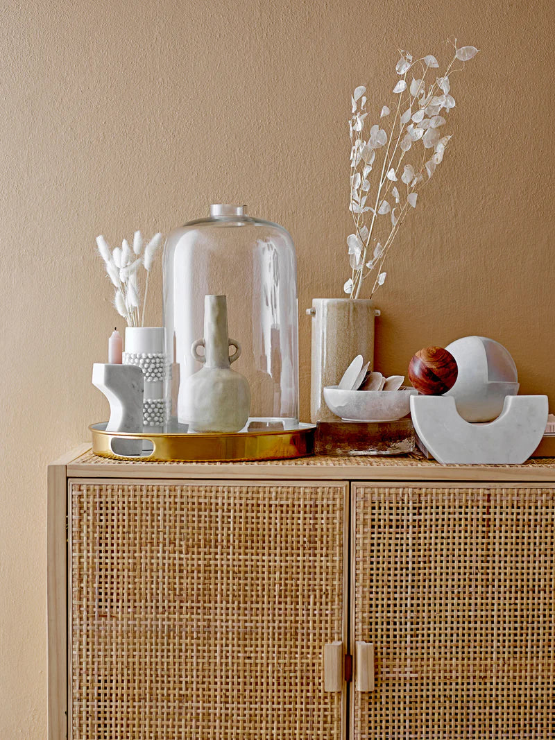 Barrit Vase, Blanc, Grès