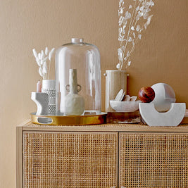 Barrit Vase, Blanc, Grès