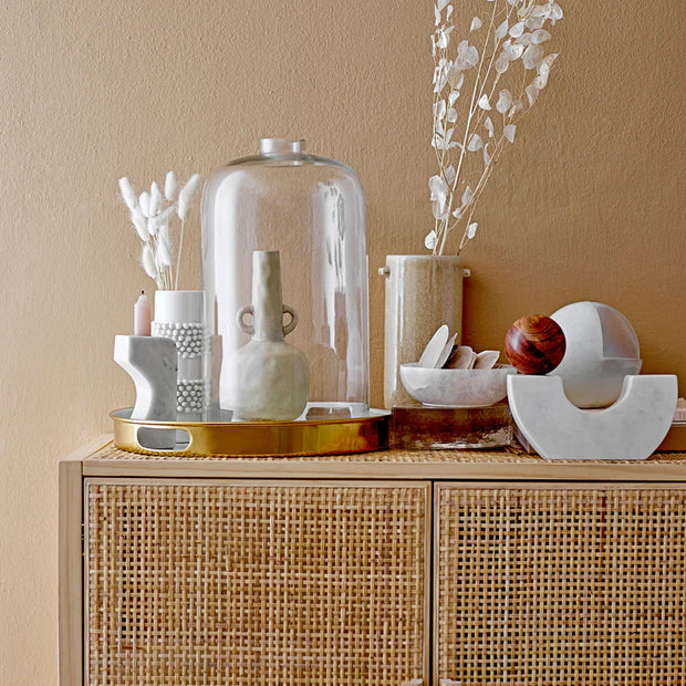Barrit Vase, Blanc, Grès