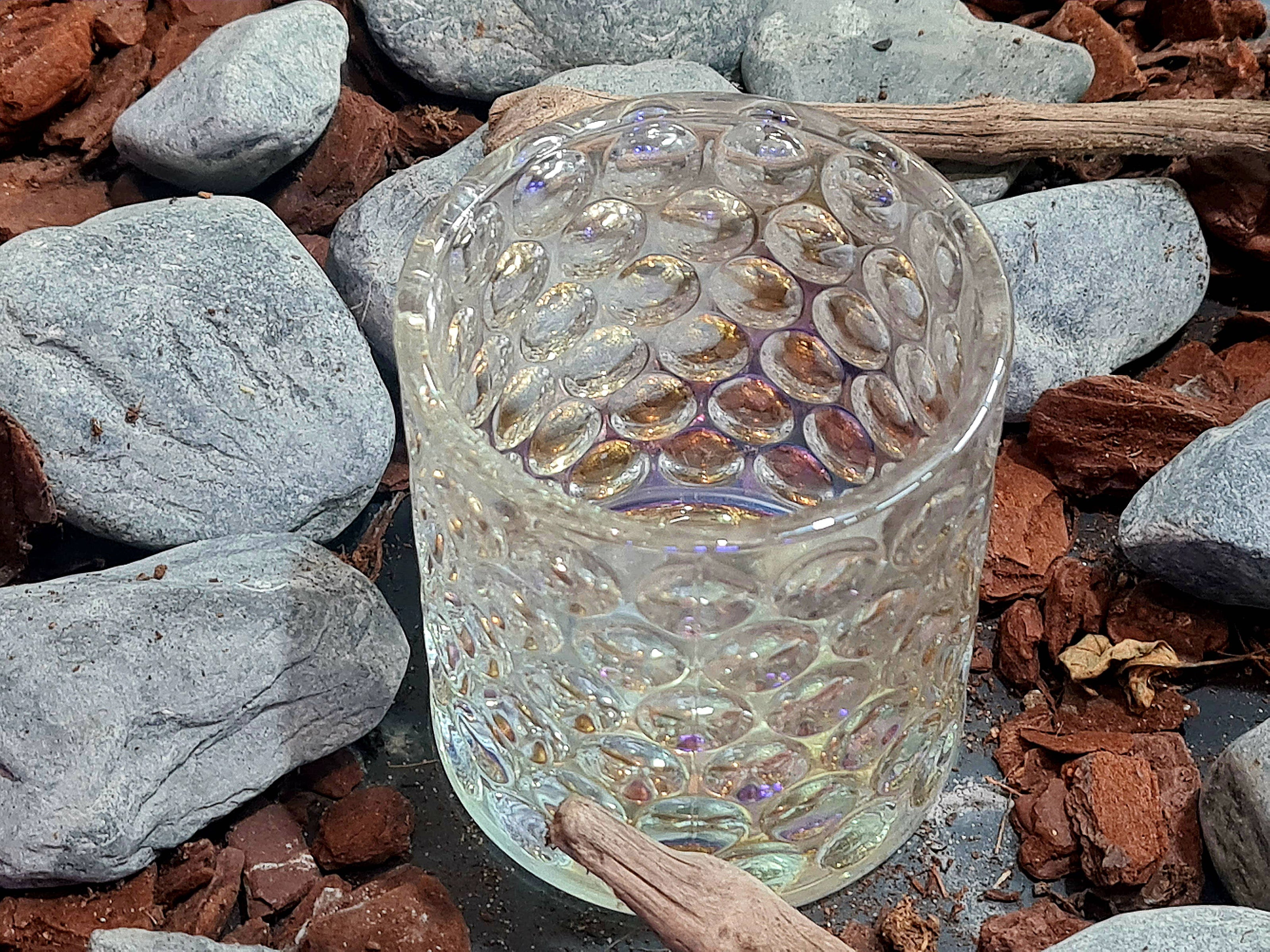 Verre japonais - Coffret cadeau avec glaçons en granit et sous-verre |338: Un verre