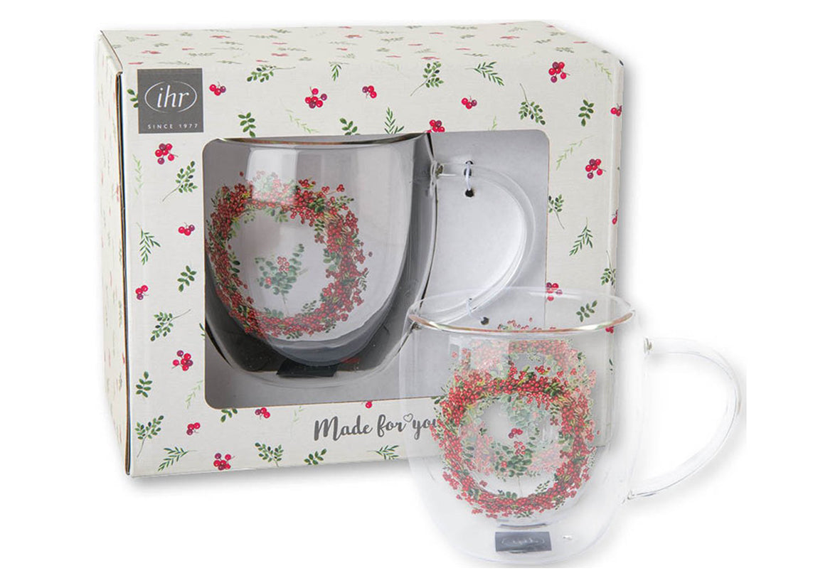 Mug double paroi - BERRY WREATH
