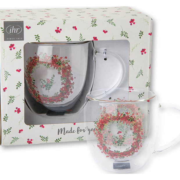 Mug double paroi - BERRY WREATH