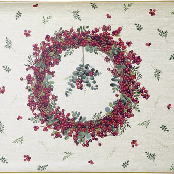 Plateau BERRY WREATH 36 X 28cm