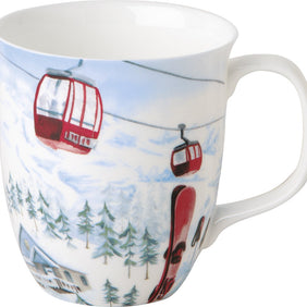 GOBELET BONE CHINA SNOWY HOLIDAYS