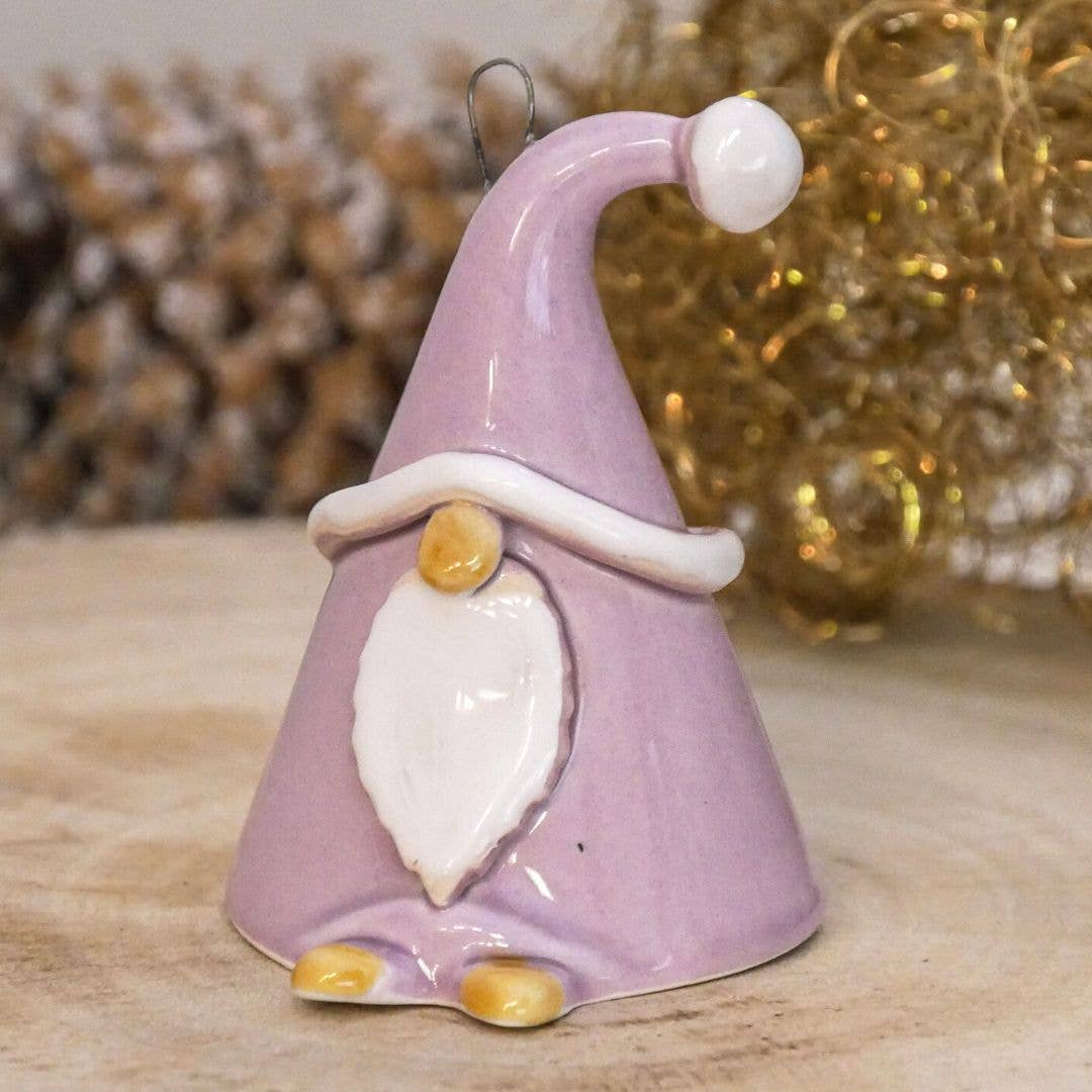 Gnome porte-bonheur | Nain de Noël (environ 8 cm) + bâton: Rouge