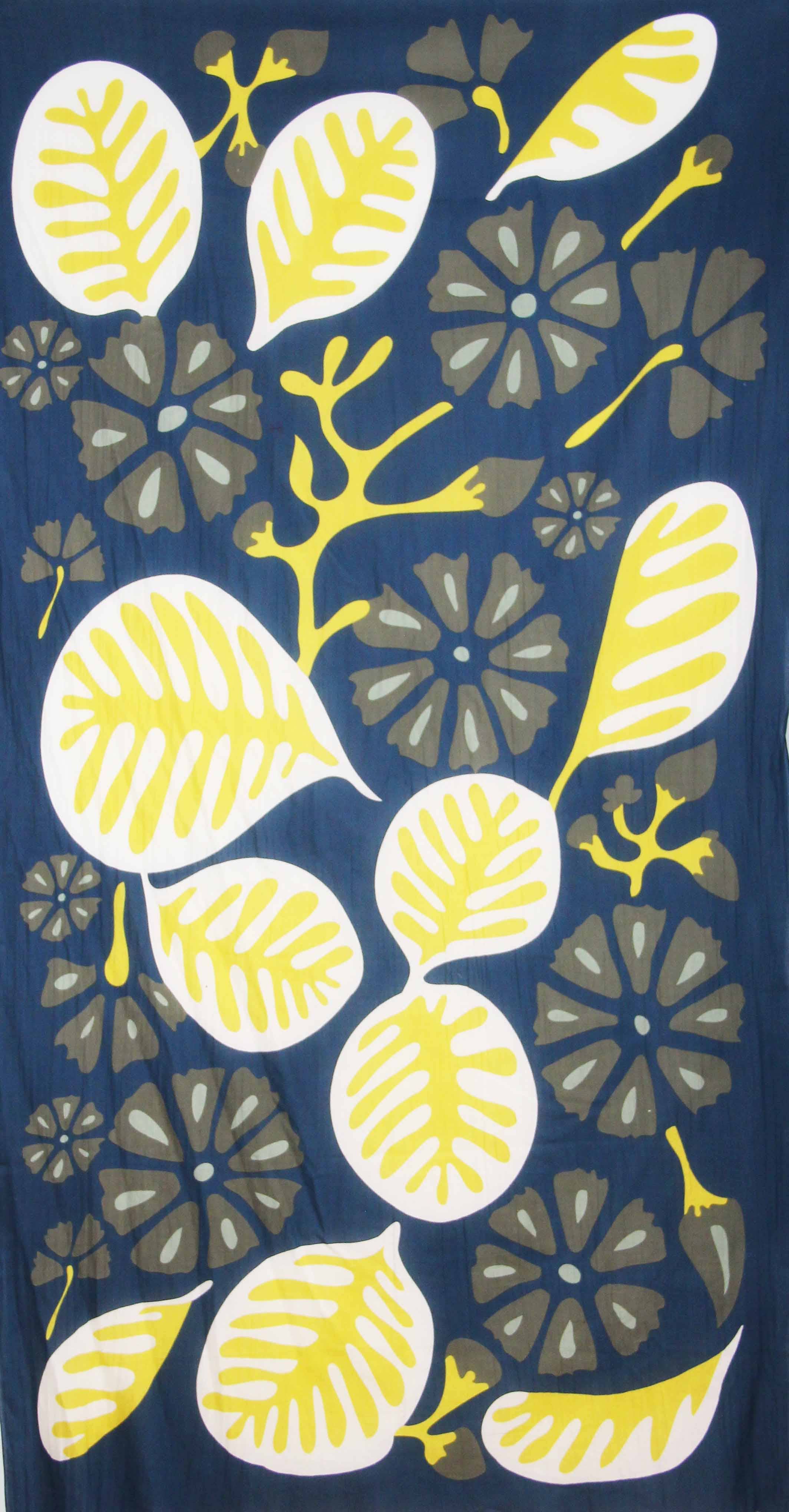 Foulard Coton Bio Equateur Marine
