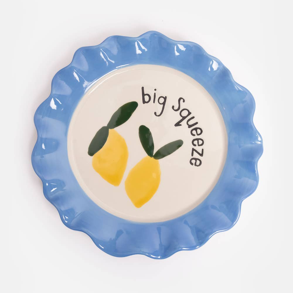 Grande assiette de citrons pressés