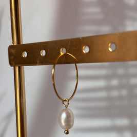 Mix and Match – Boucles d'oreilles simples avec pendentif: Lune-changement